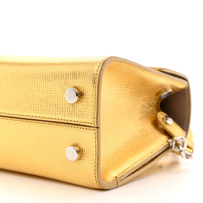 Christian Dior Metallic Grained Calfskin Mini Diorever Flap Gold 11 of 12