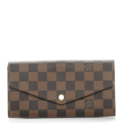 Louis Vuitton Damier Ebene Sarah Wallet NM 1 of 8