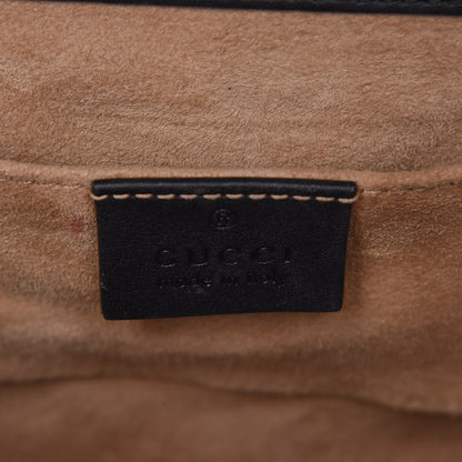 Gucci Calfskin Studded Small Padlock Shoulder Bag Black 6 of 12