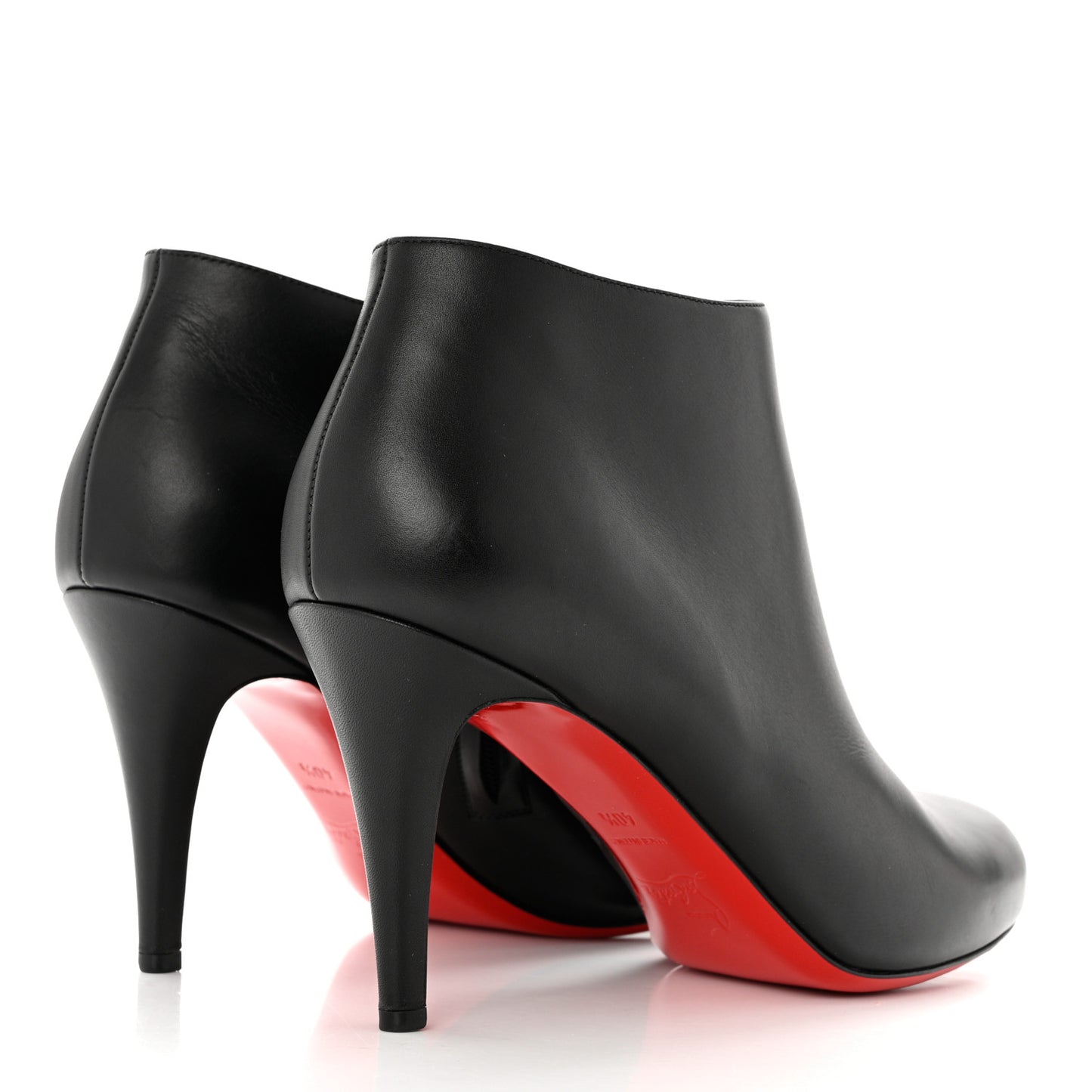 Calfskin Belle 85 Ankle Boots 40.5 Black