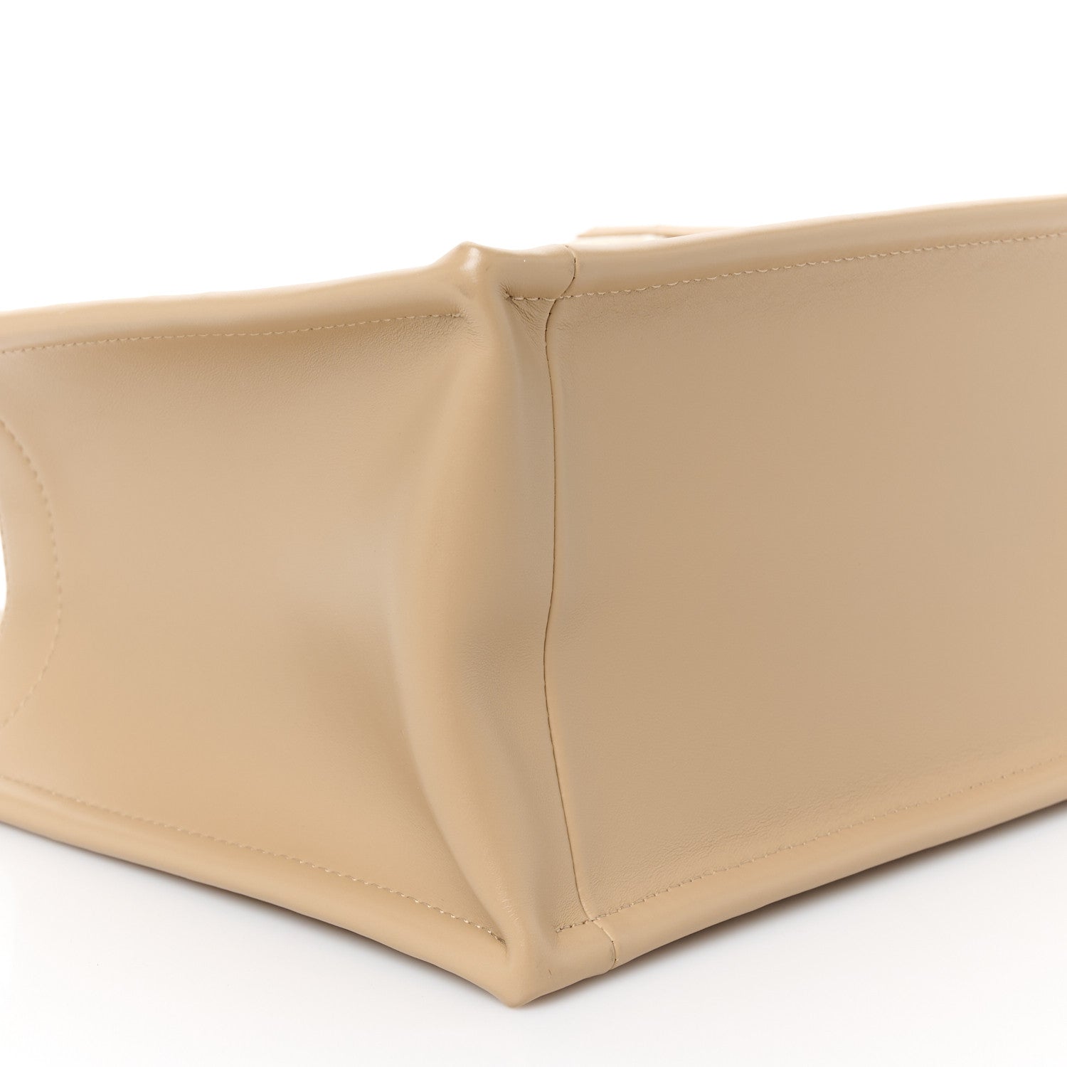 Christian Dior Oblique Chambray Calfskin Small Book Tote With Strap Gold Natural 9 of 10