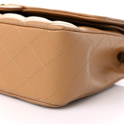 Chanel Caviar Quilted Medium Double Flap Beige 9 of 14