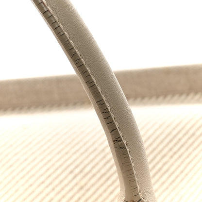 Saint Laurent SAINT LAURENT Linen Calfskin Small Rive Gauche Tote Beige Sea Salt 15 of 16