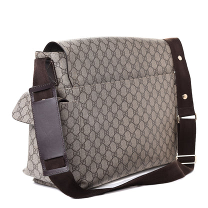 Gucci GG Plus Monogram Messenger Diaper Bag Dark Brown 2 of 4