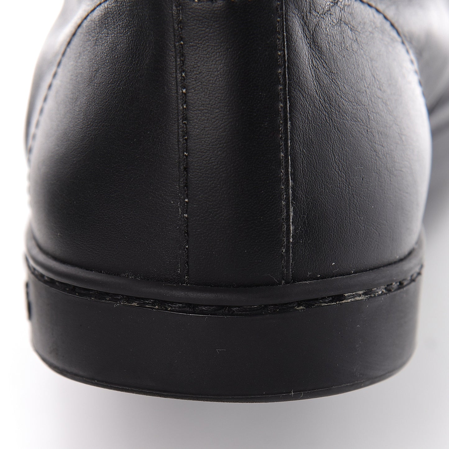 Calfskin GG Viaggio High-Top Sneakers 10.5 Black Green Fluo