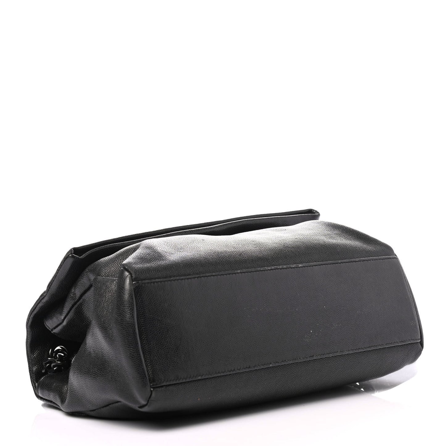 Grain De Poudre Medium West Hollywood Monogram Fold-Over Black