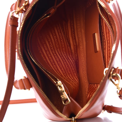 Prada Saffiano Lux Medium Tote Papaya 6 of 14