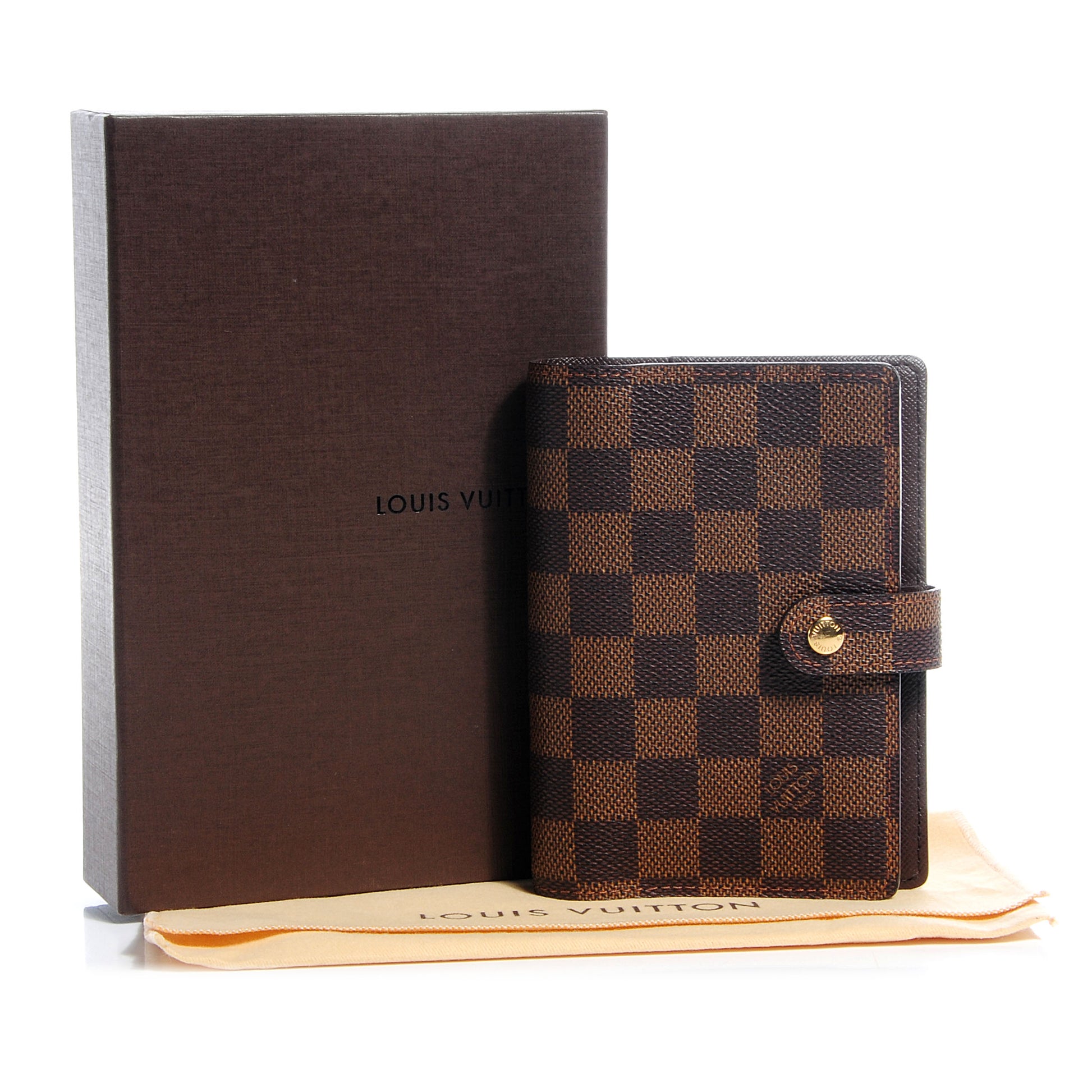 Louis Vuitton Damier Ebene Small Ring Agenda 8 of 8