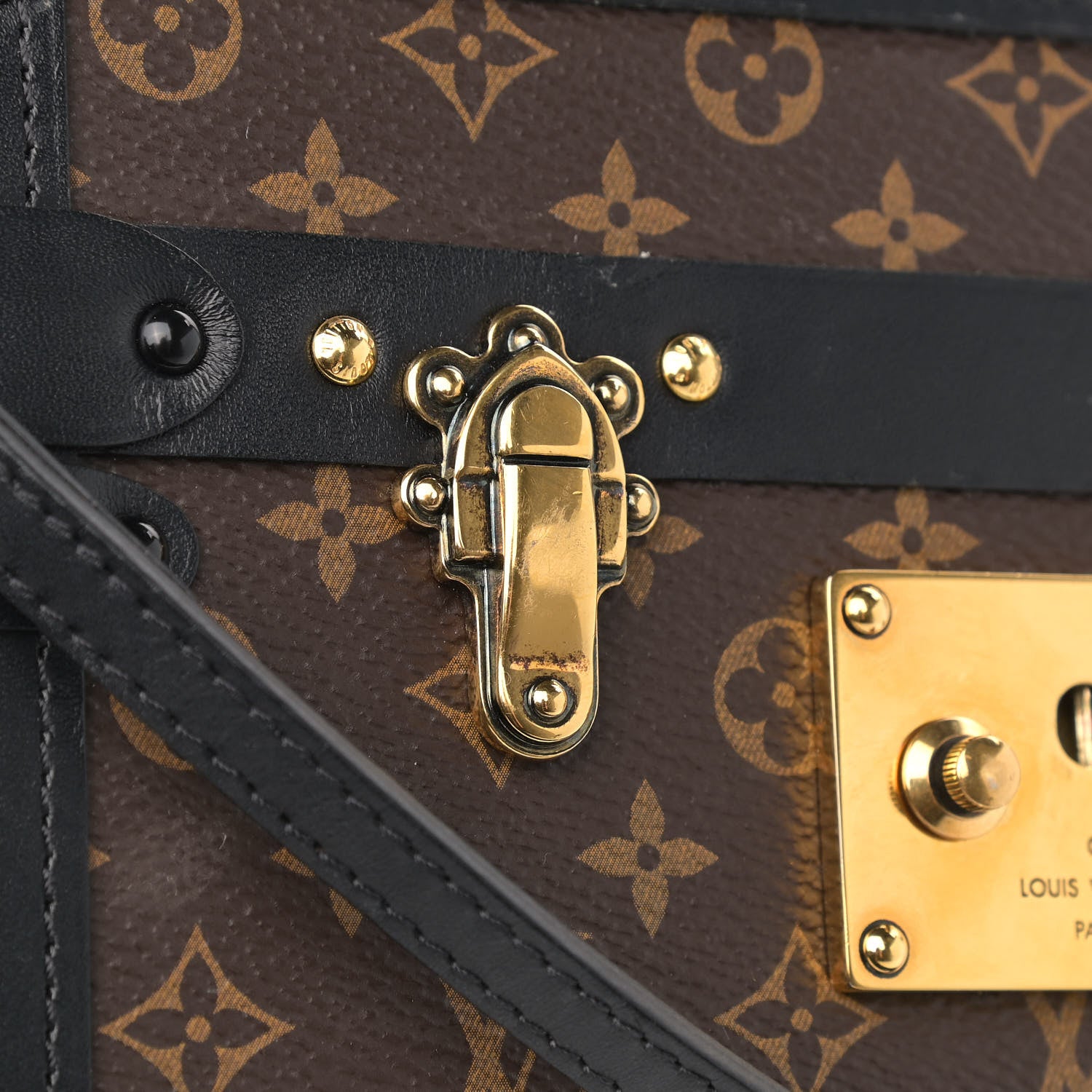 Louis Vuitton Monogram Petite Malle Black 14 of 14