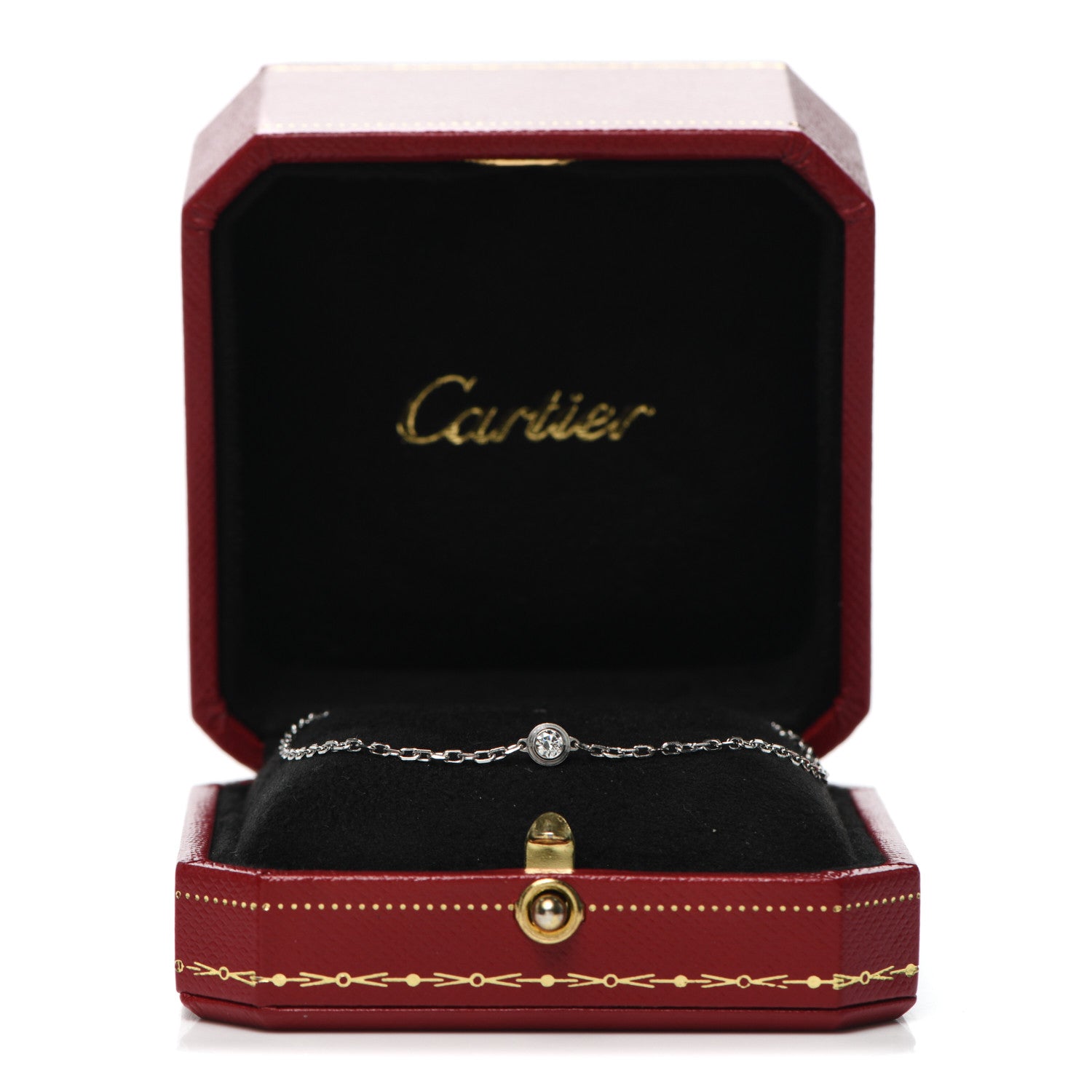 Cartier 18K White Gold Diamond SM D'Amour Bracelet 6 of 6