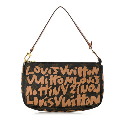 Louis Vuitton Monogram Graffiti Pochette Accessories Peach 1 of 11