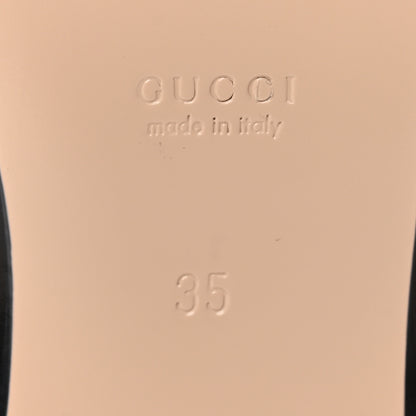 Gucci Monogram Jumbo GG Malaga Kid Womens Princetown Slippers 35 Camel Ebony New Acero Beige 9 of 11