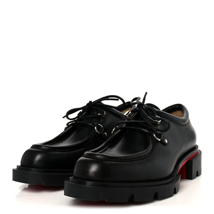 Christian Louboutin Calfskin Our Pabelito Mens Leather Derby 43.5 Black 4 of 9