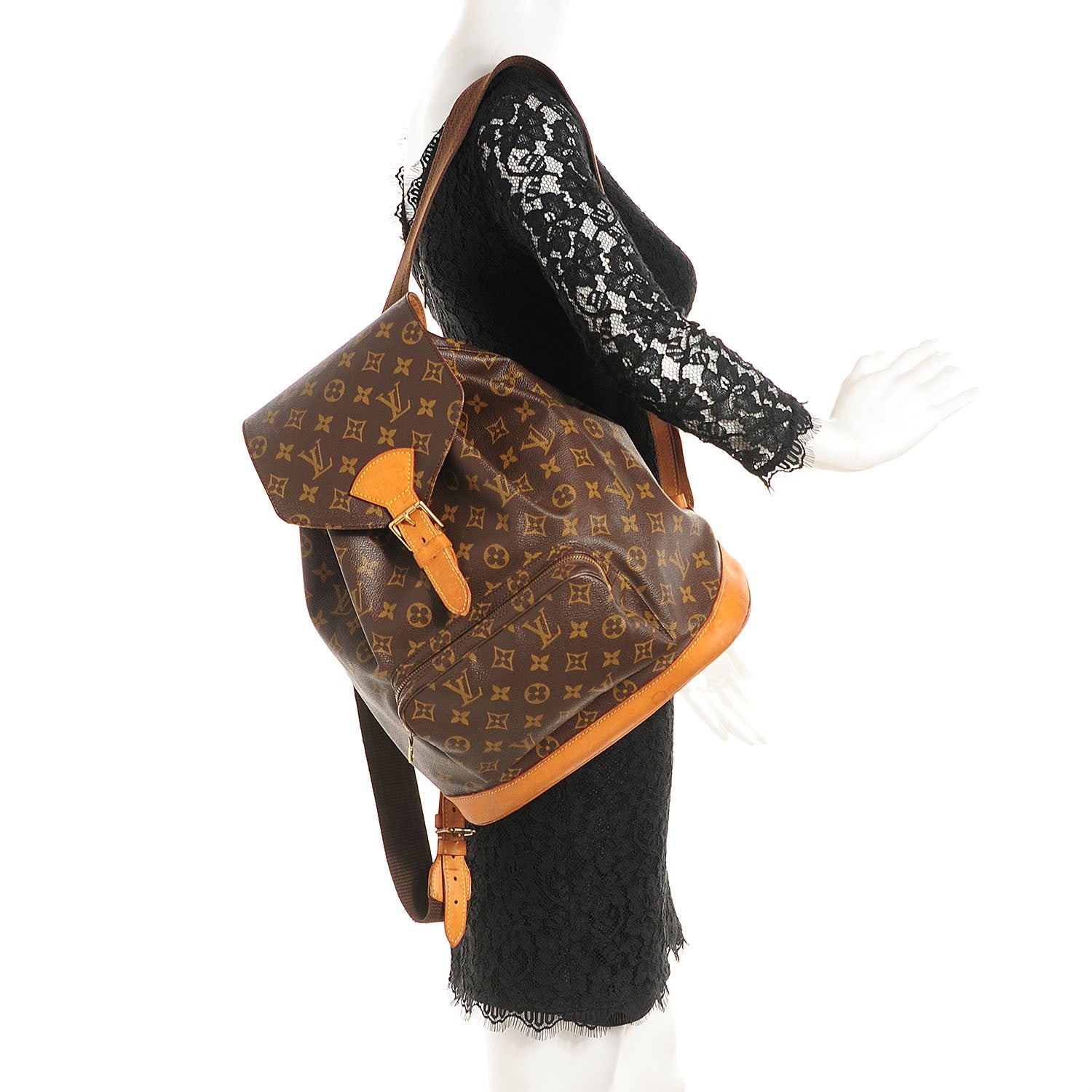 Louis Vuitton Monogram Montsouris GM Backpack 2 of 8