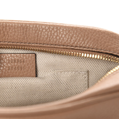 Gucci Pebbled Calfskin Small Soho Disco Bag Camelia 9 of 10