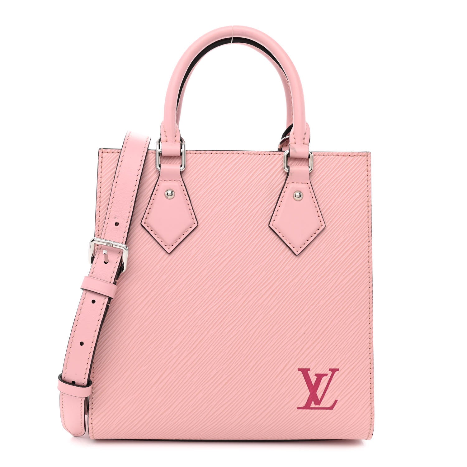 Louis Vuitton Epi Sac Plat BB Rose Ballerine 1 of 11