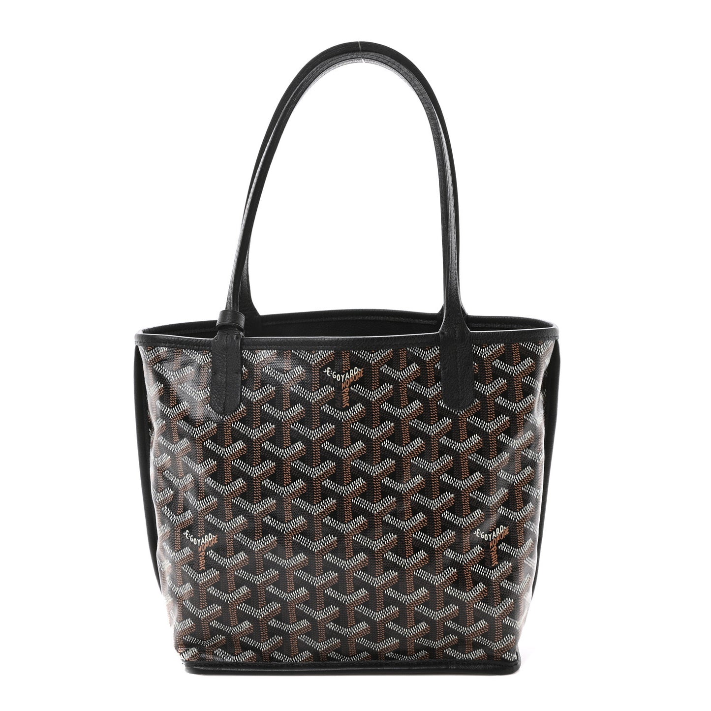 Goyardine Reversible Mini Anjou Black