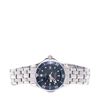 Omega Stainless Steel 28mm Seamaster Diver 300M Quartz Watch Blue 2224.80.00 2 of 5