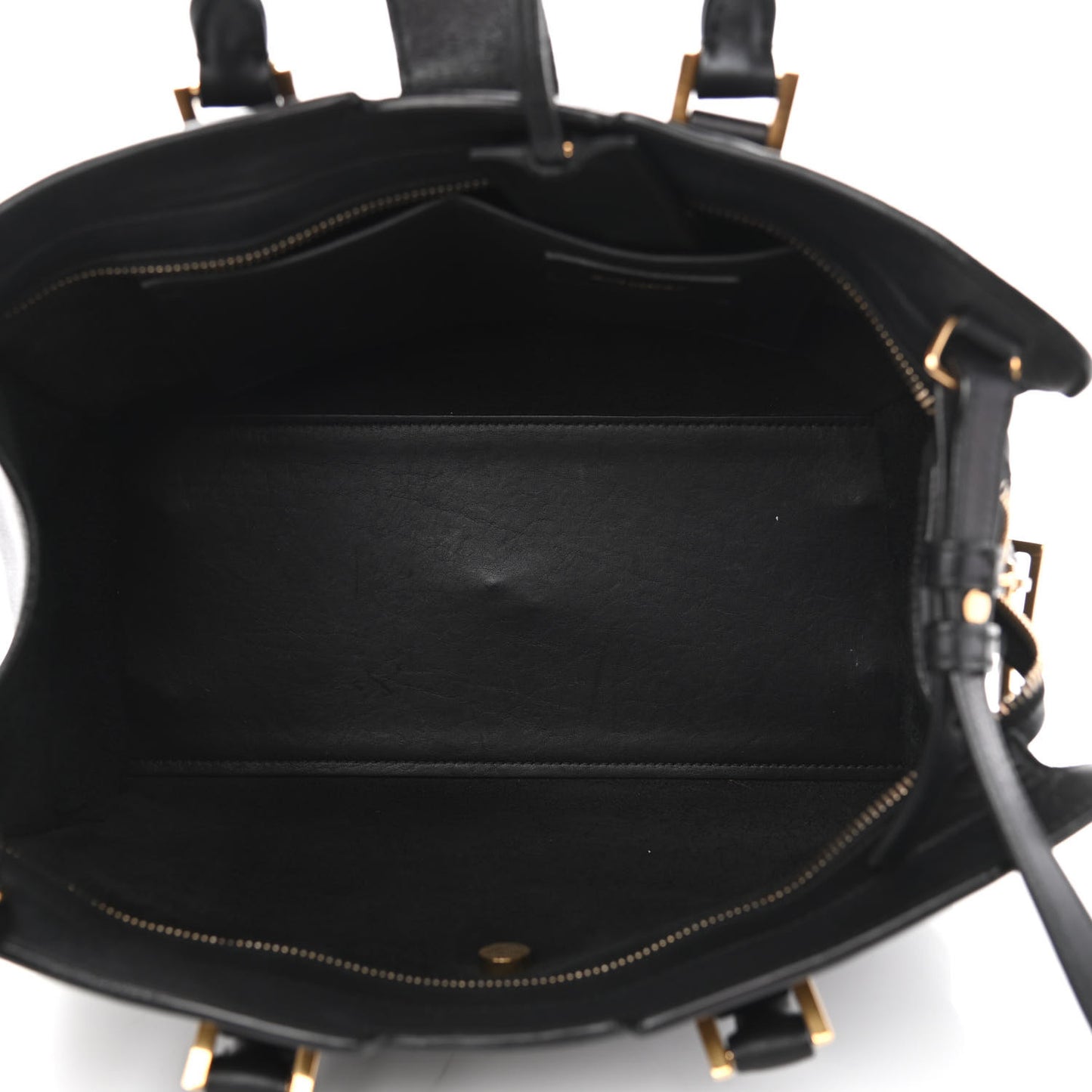 Calfskin Small Classic Y Cabas Navy Blue