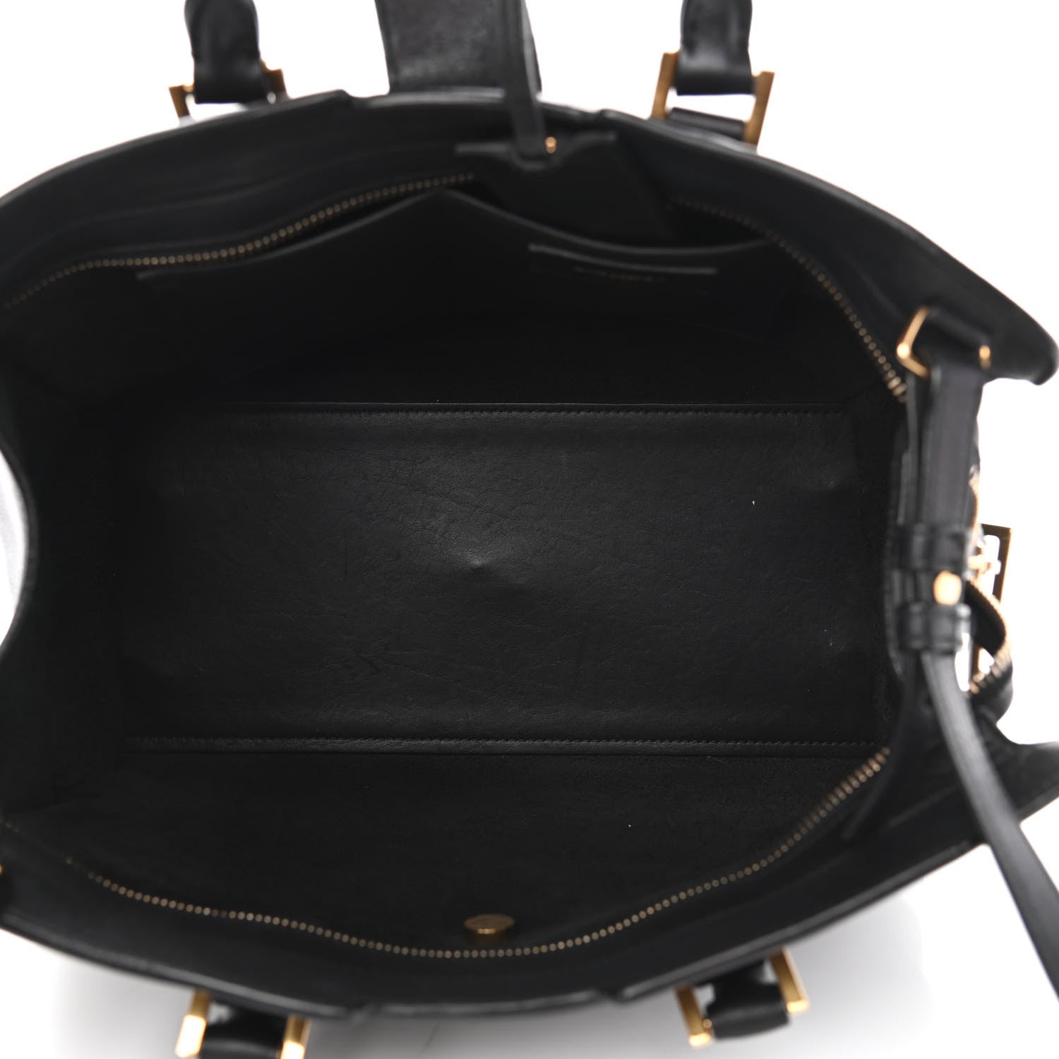 Saint Laurent Calfskin Small Classic Y Cabas Navy Blue 5 of 11