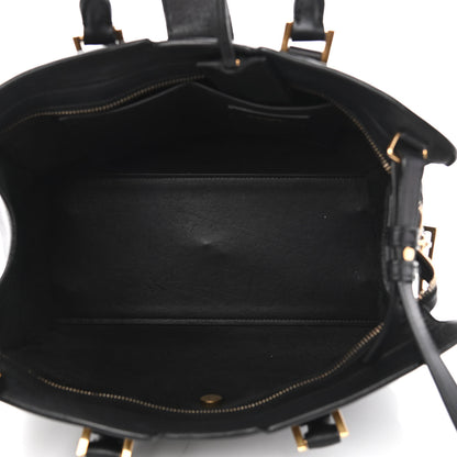 Saint Laurent Calfskin Small Classic Y Cabas Navy Blue 5 of 11