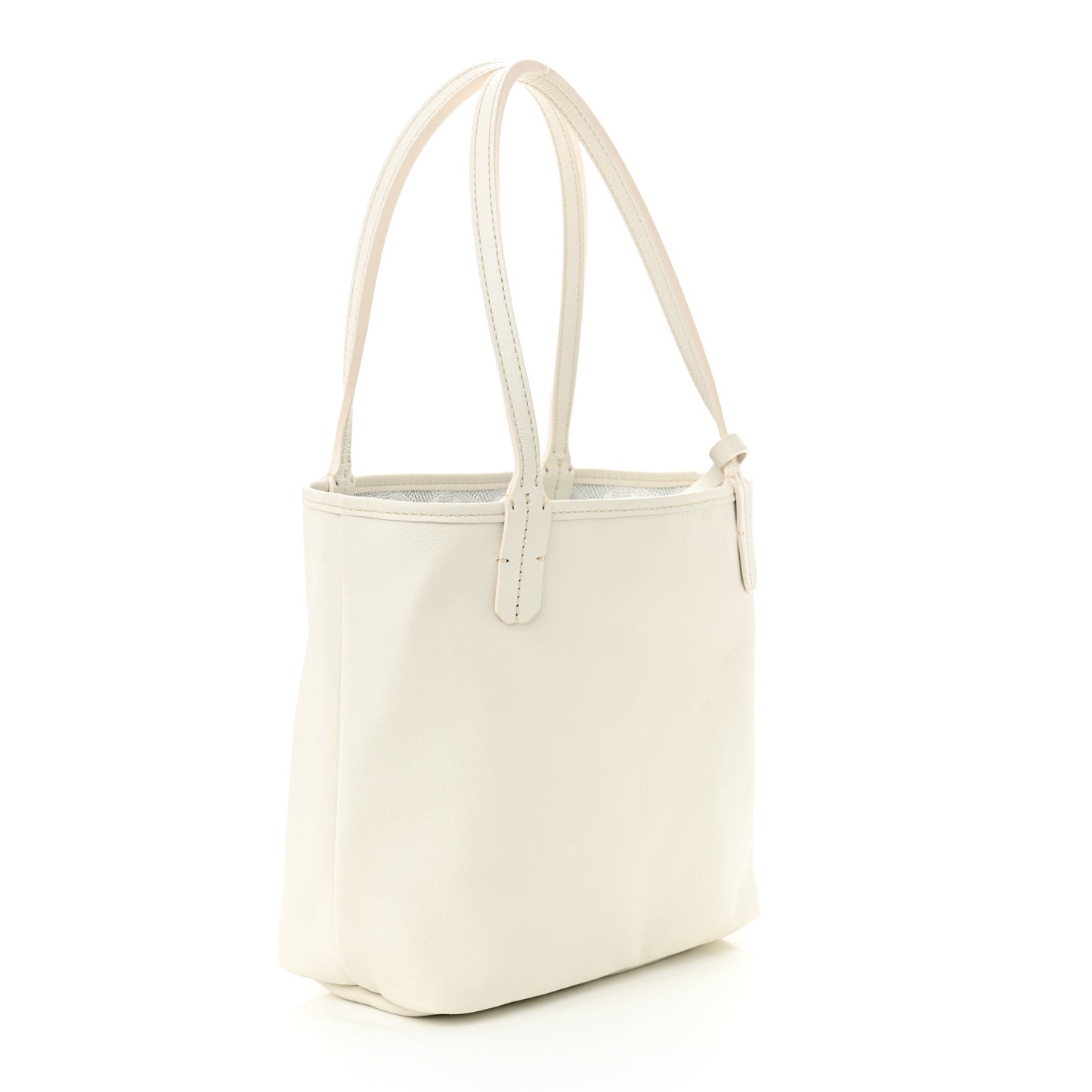 Goyardine Reversible Mini Anjou White