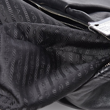 Prada Soft Calf Hobo Black 9 of 14