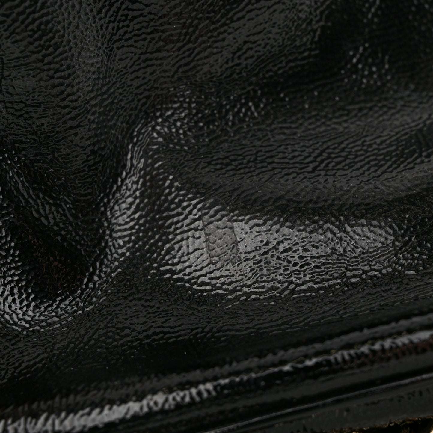 Patent Medium Soho Flap Crossbody Black