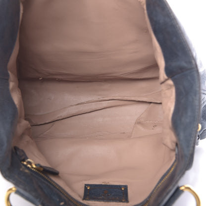 Prada Vitello Shine Tote Denim 5 of 21