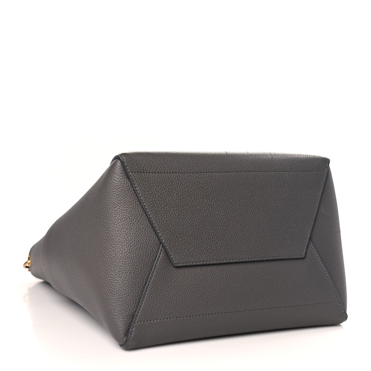 Celine Soft Grained Calfskin Sangle Bucket Bag Grey 4 of 9