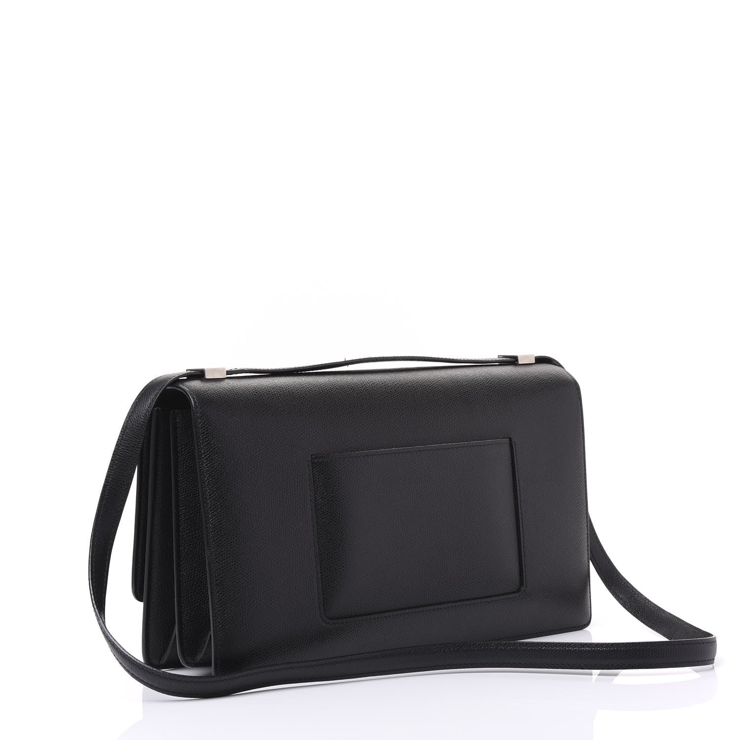 Celine Baby Grained Calfskin Medium Case Flap Black 2 of 9