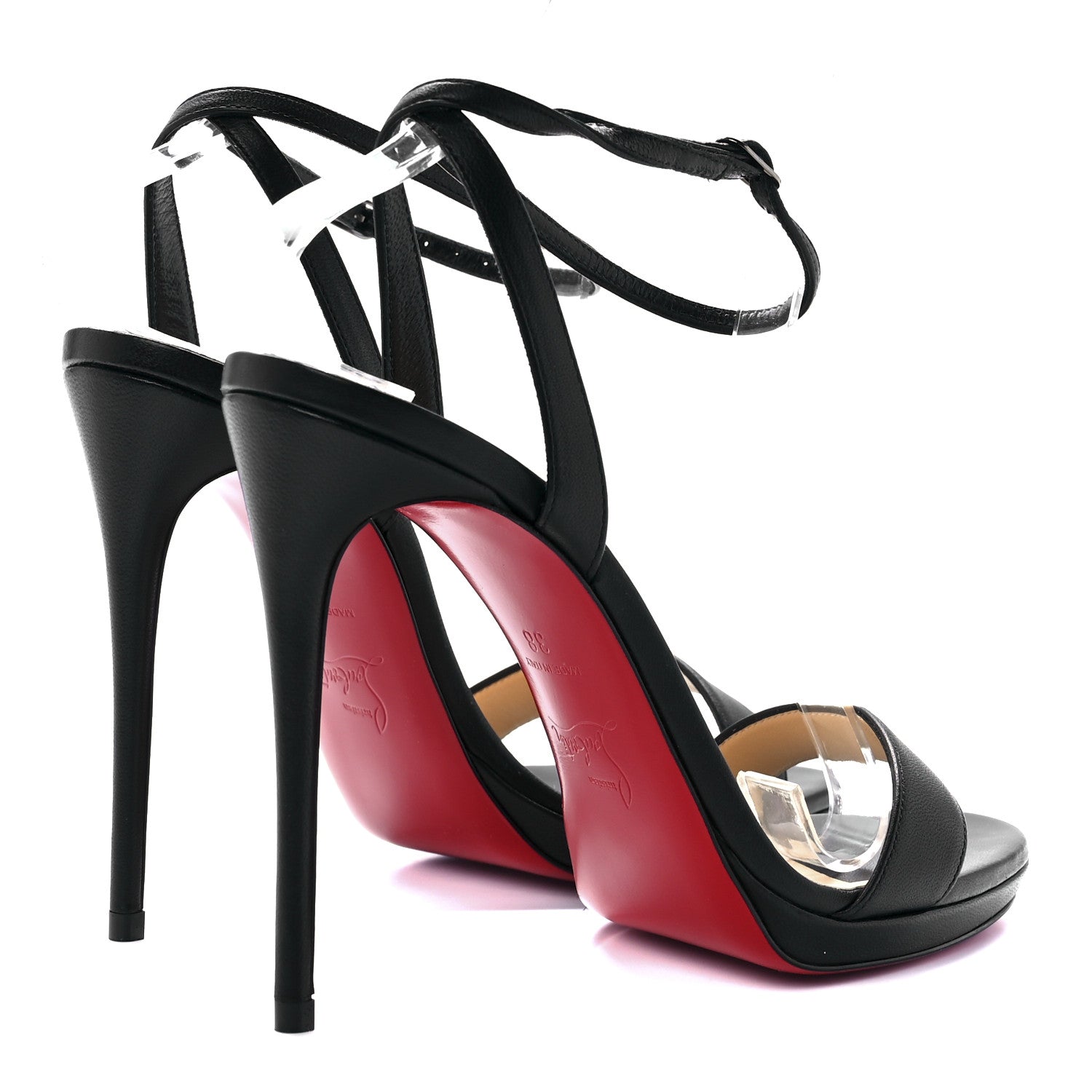 Christian Louboutin Nappa Loubi Queen 120 Pumps 38 Black 4 of 8