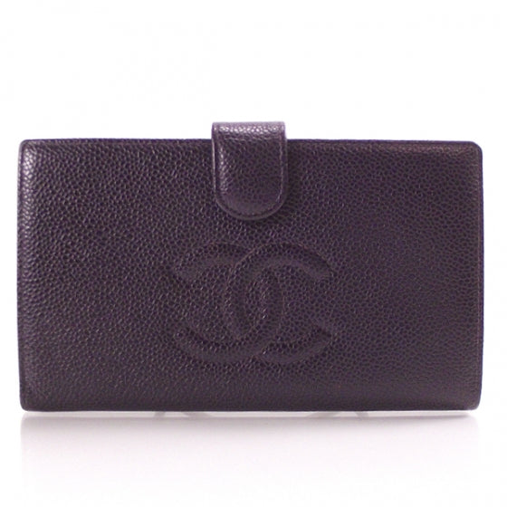 Caviar CC Wallet Clutch Purple