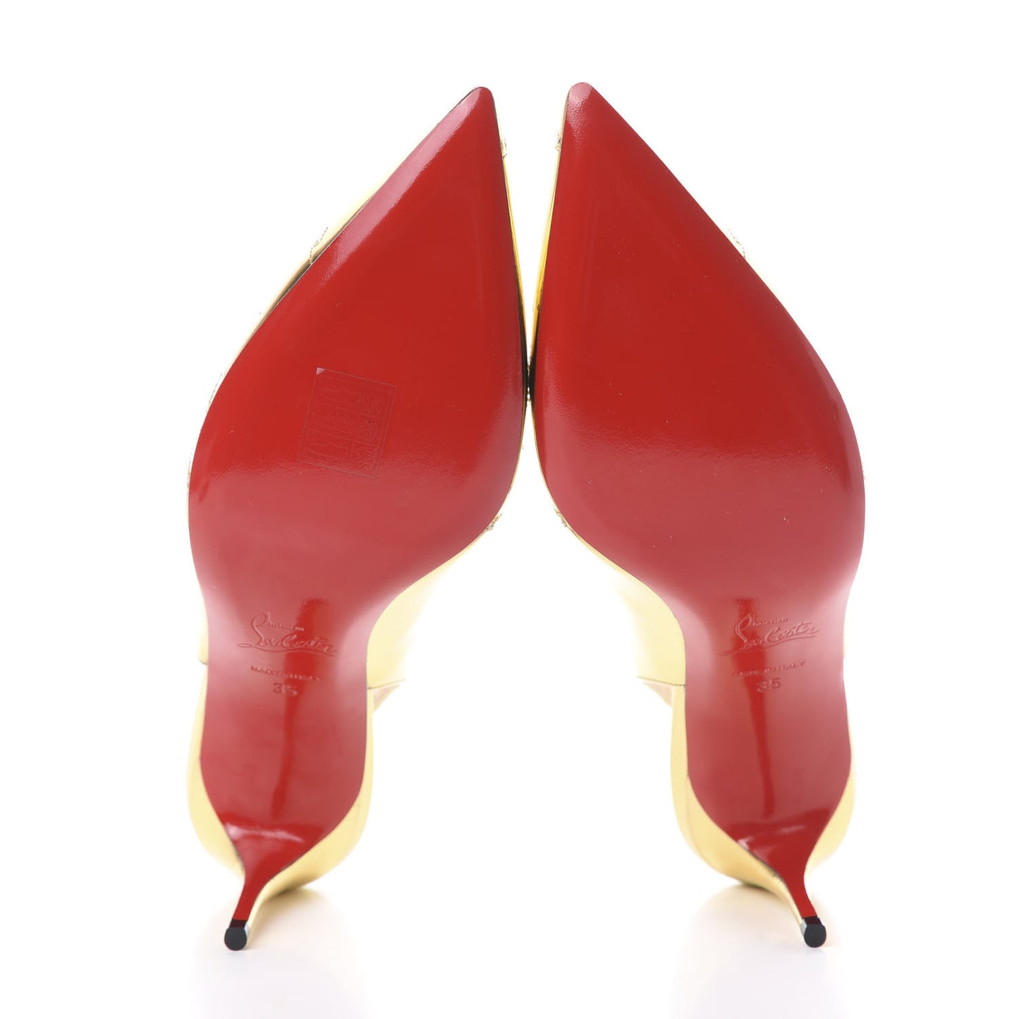 Rete Specchio Frescobella 70 Pumps 35 Gold