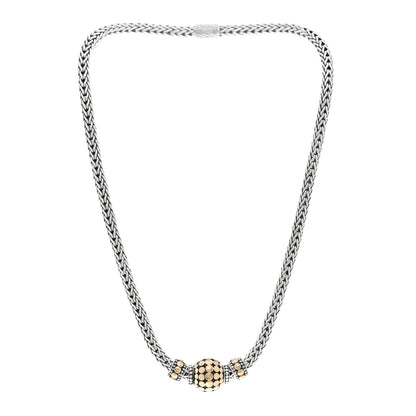 John Hardy Sterling Silver 18K Yellow Gold Dot Classic Chain Necklace 3 of 6