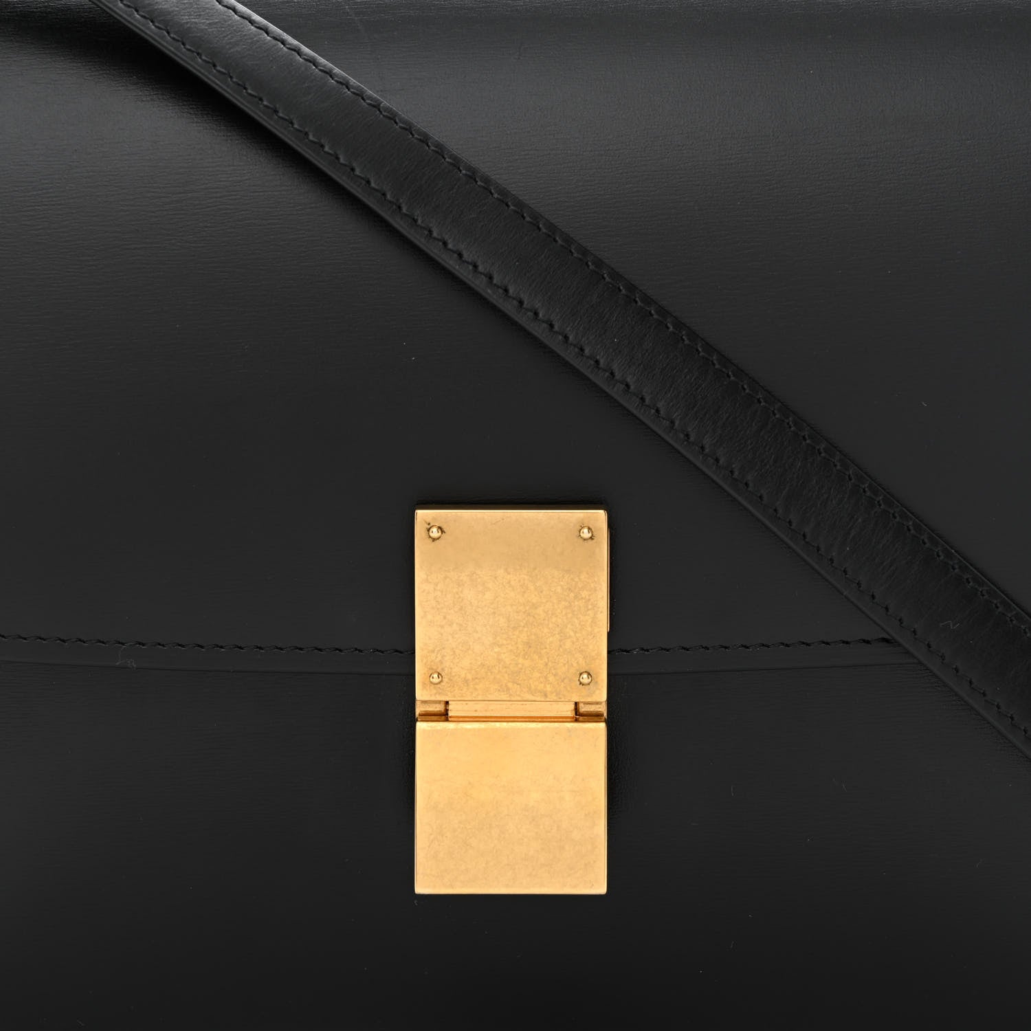 Celine Box Calfskin Medium Classic Box Flap Bag Black 9 of 13