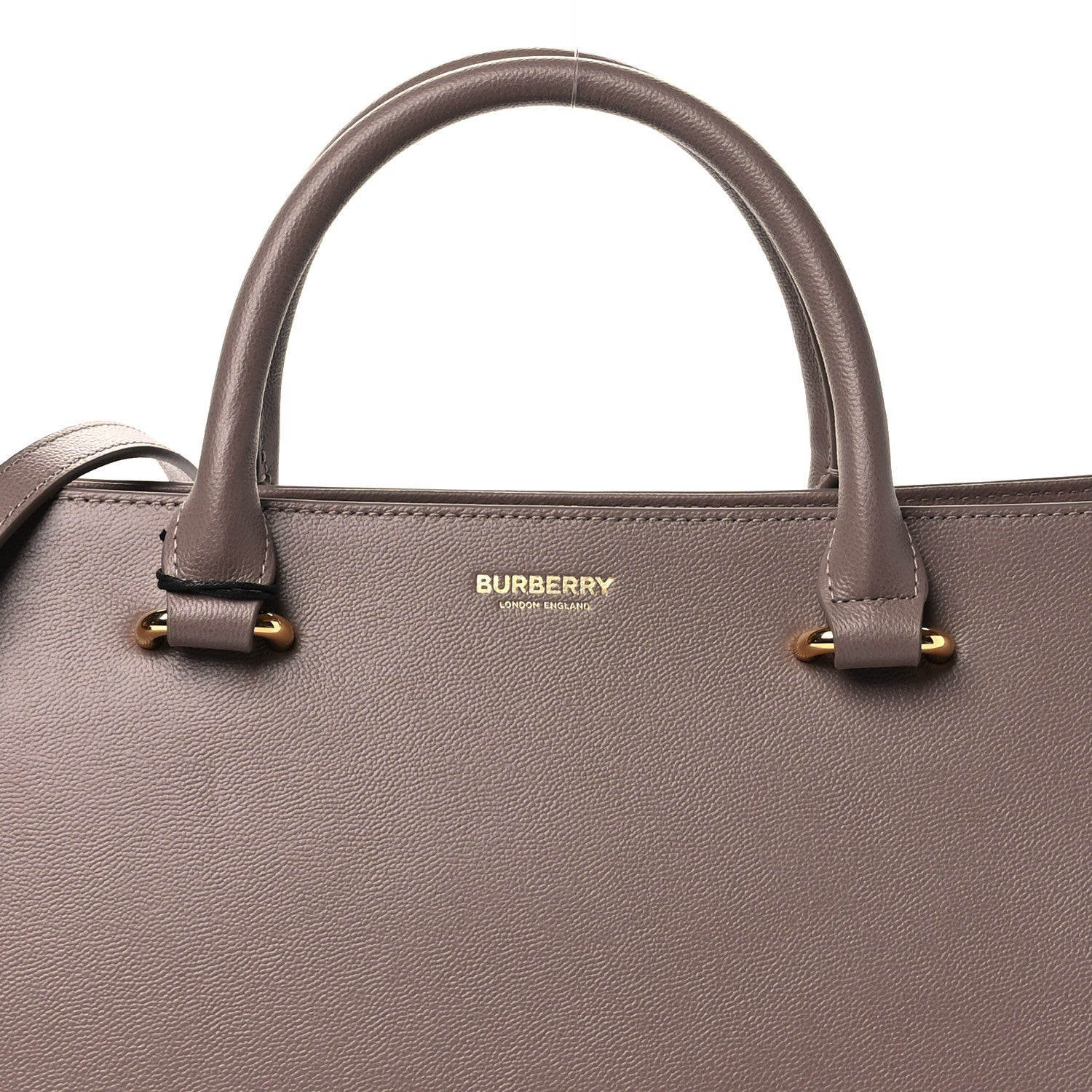 Burberry Calfskin Mega Check Small Banwell Tote Grey Mink 8 of 10