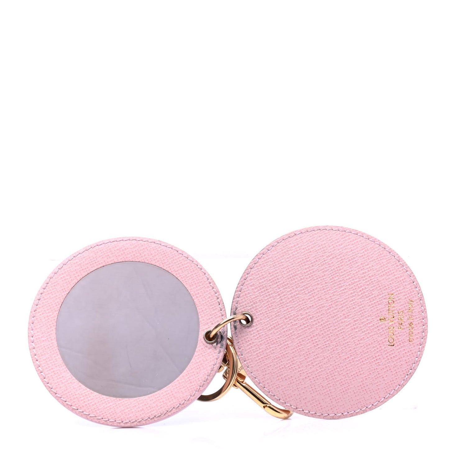 Monogram LV Mirror Bag Charm Key Holder Rose Ballerine