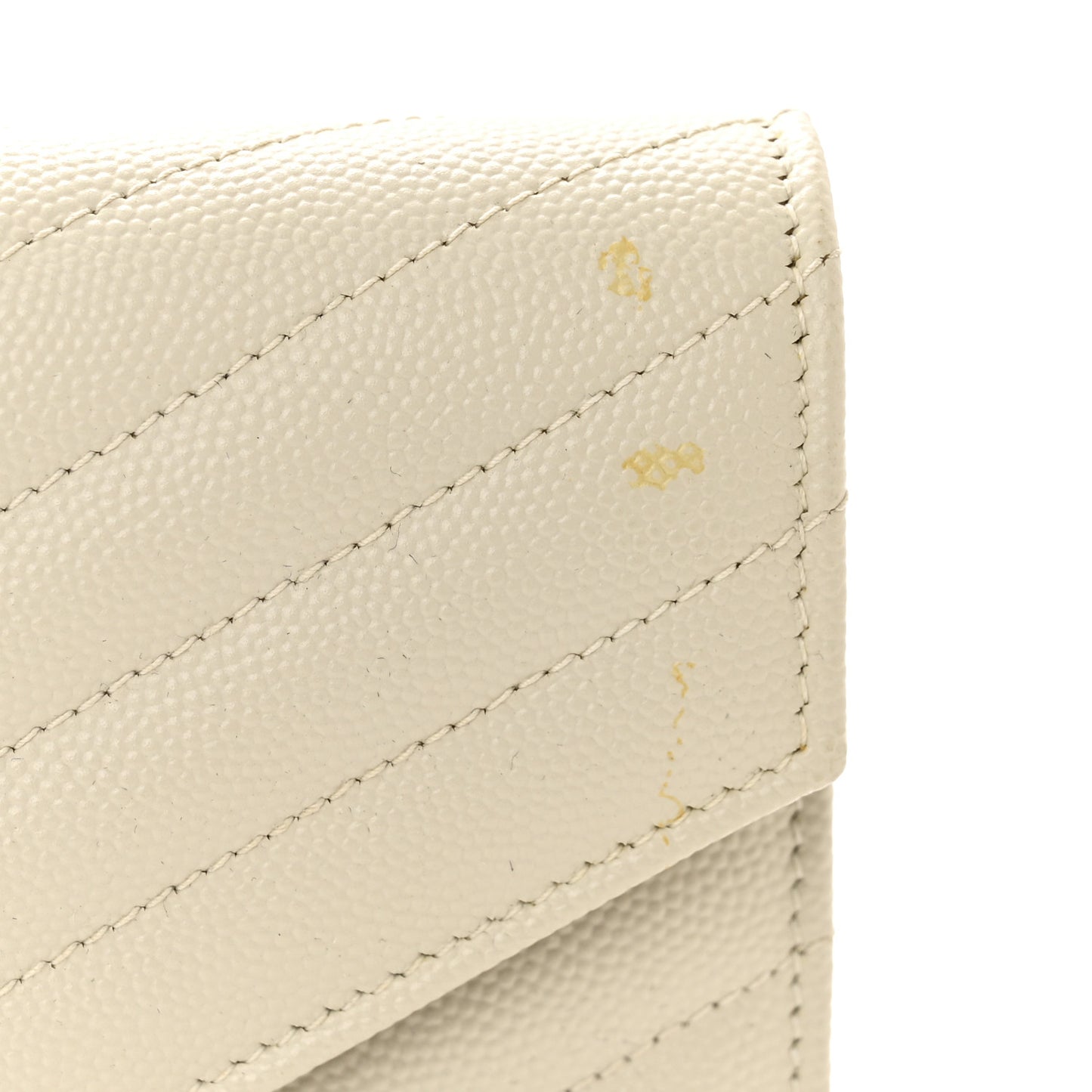 Grain De Poudre Matelasse Chevron Cassandre Envelope Chain Wallet Nude Powder