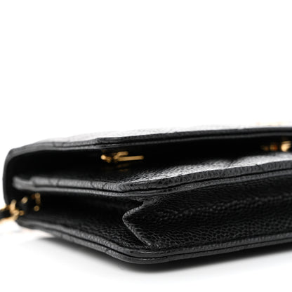 Chanel Caviar Quilted Wallet on Chain WOC Black 10 of 14