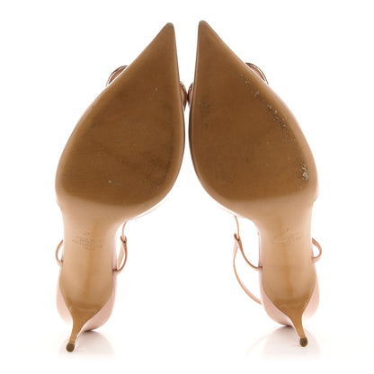 Valentino Garavani Patent Signature Vlogo Slingback 80mm Pumps 41 Rose Cannelle 6 of 12