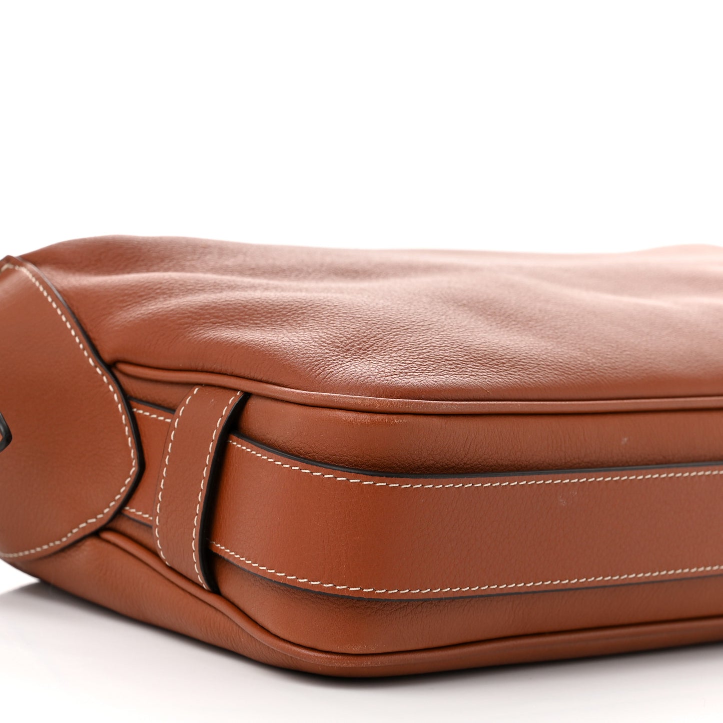 Supple Calfskin Medium Romy Shoulder Bag Tan