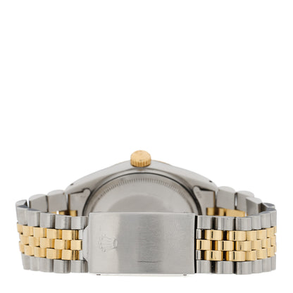 Rolex Stainless Steel 18K Yellow Gold 36mm Oyster Perpetual Datejust Watch Champagne 1601 3 of 4