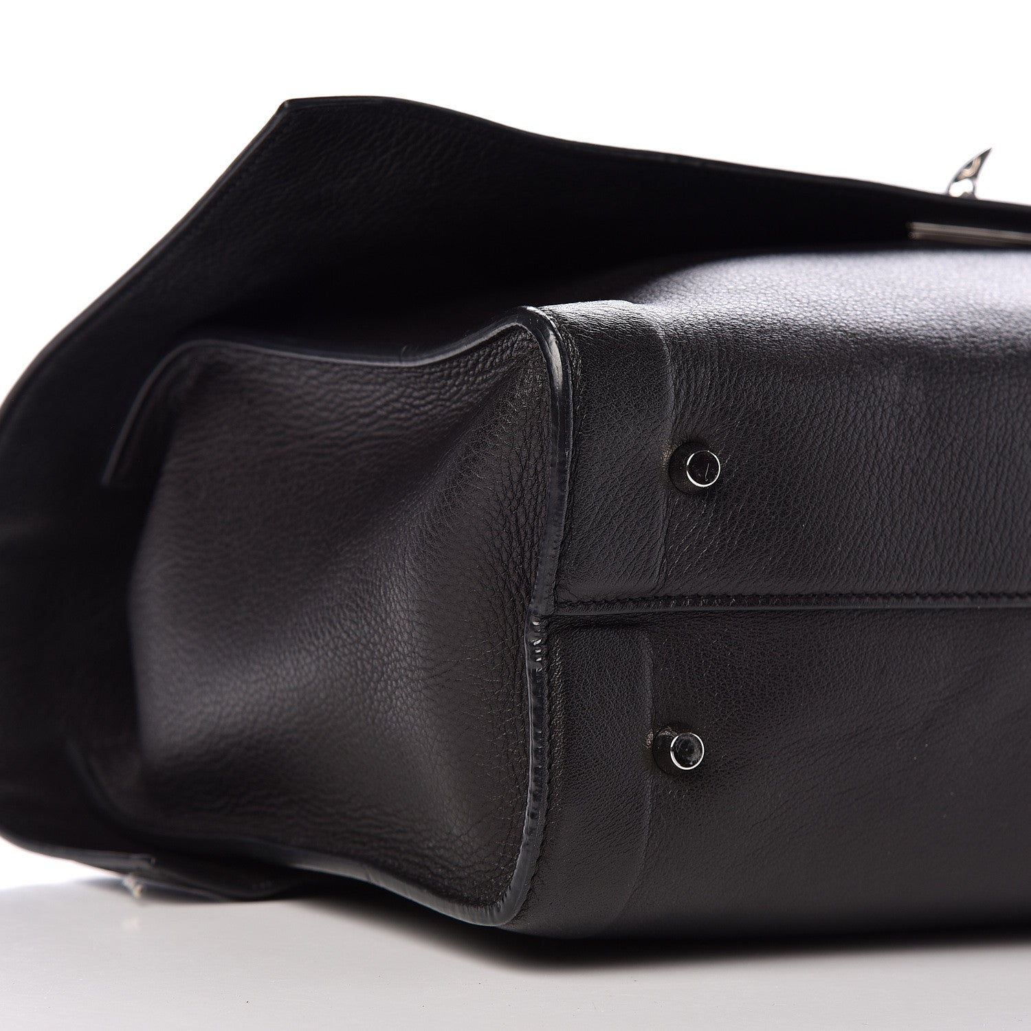 Givenchy Grained Calfskin Medium Shark Lock Satchel Black 5 of 10