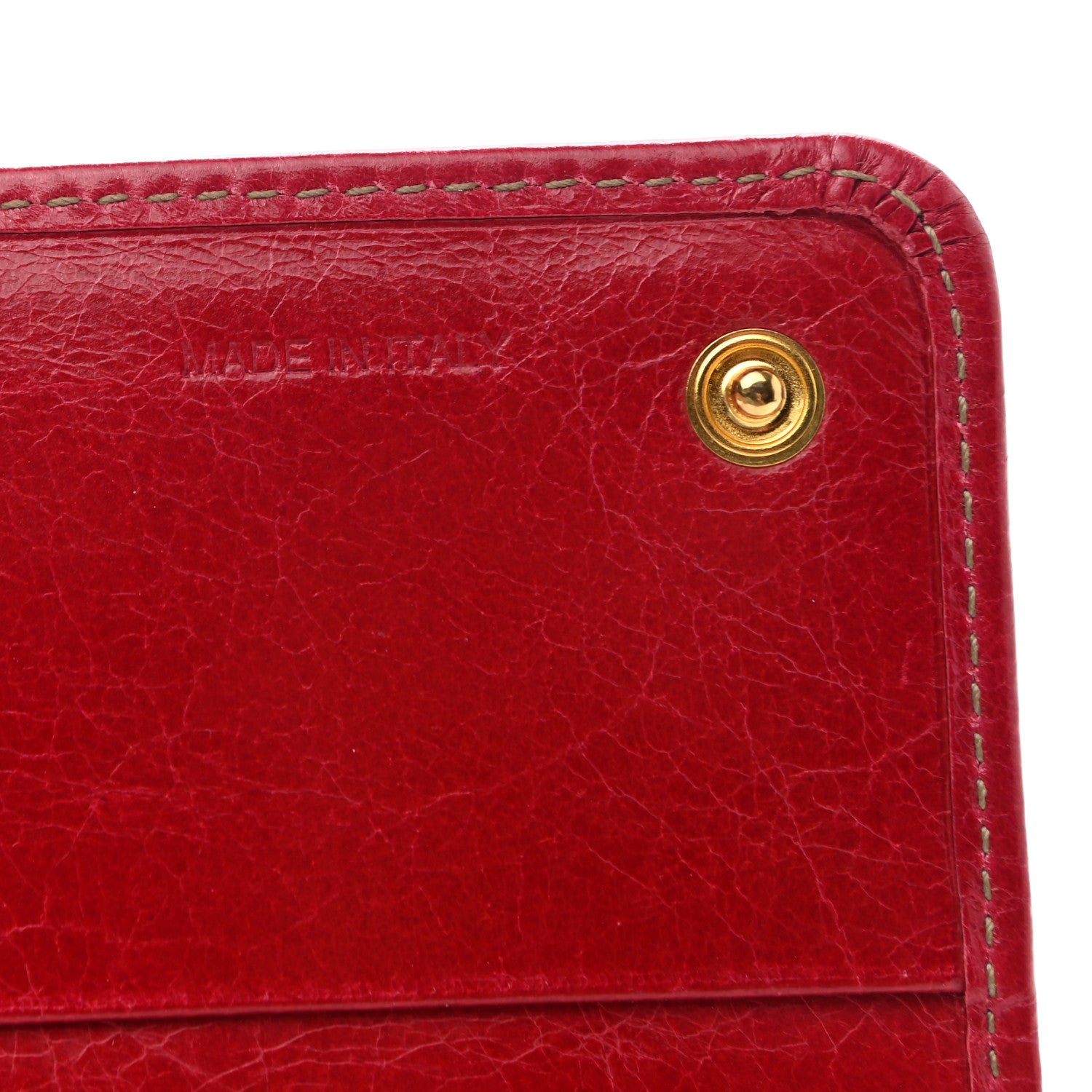 Prada Vitello Shine Zip Flap Wallet Rosso 7 of 9