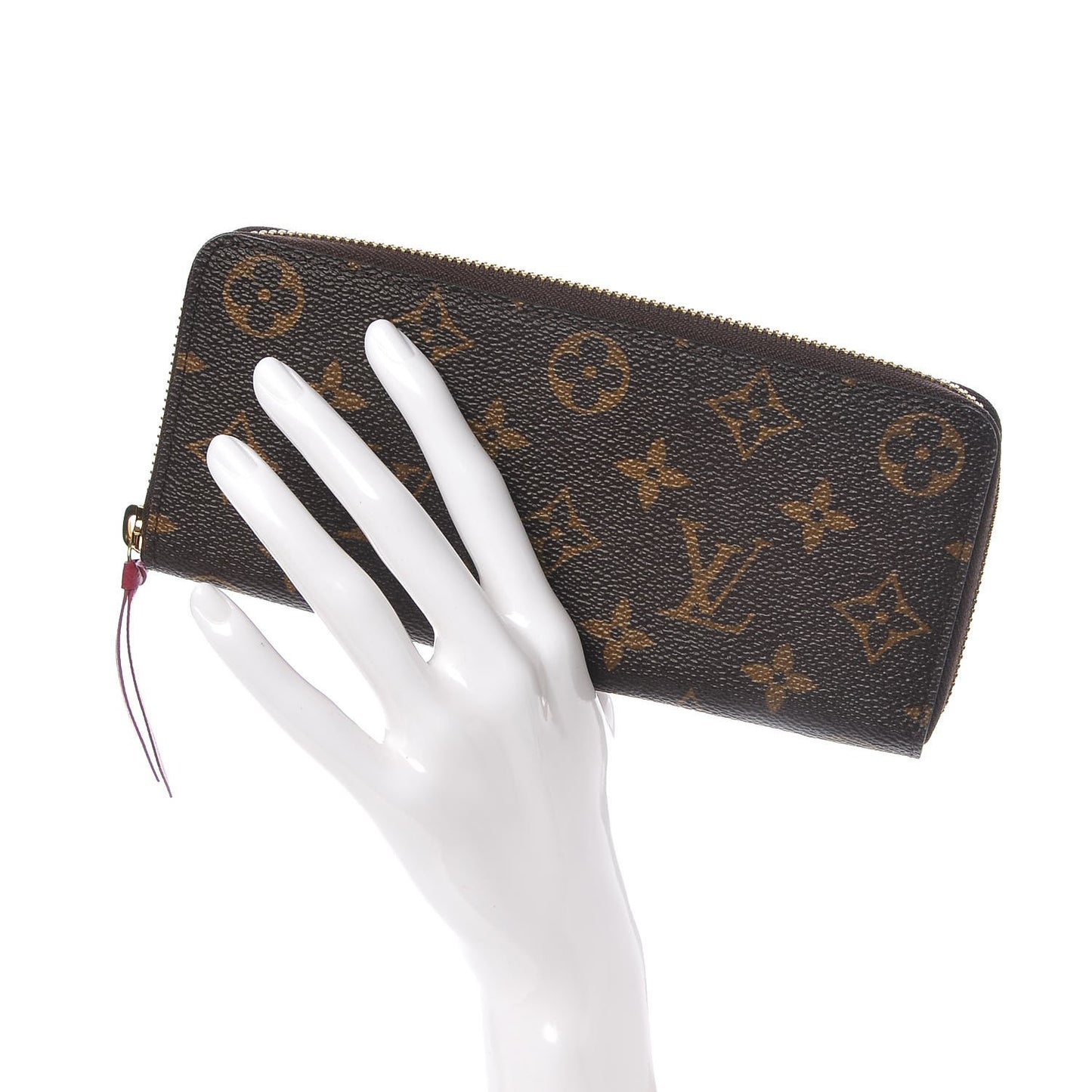 Monogram Clemence Wallet Fuchsia