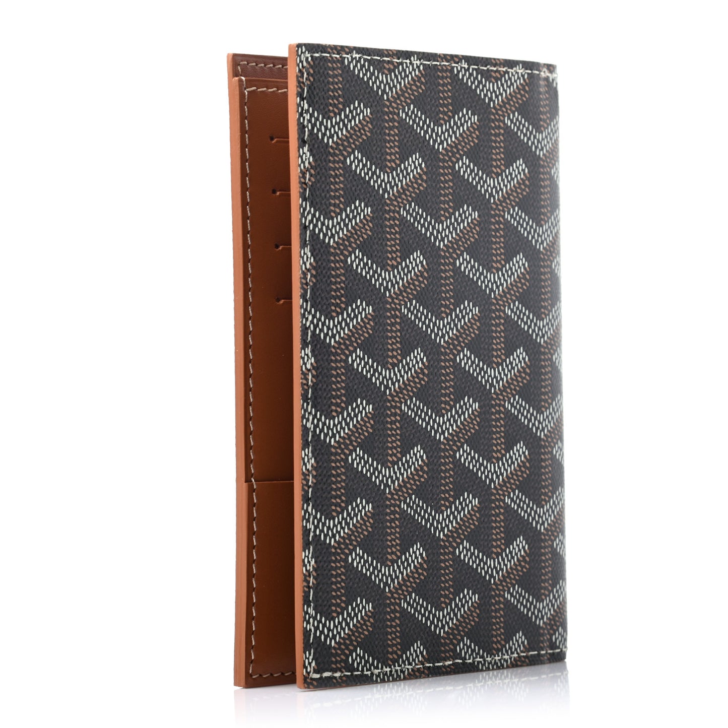 Goyardine Grenelle Passport Wallet Black Gold