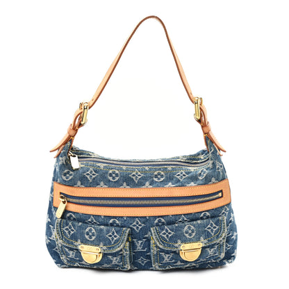 Louis Vuitton Monogram Denim Baggy PM Blue 1 of 12