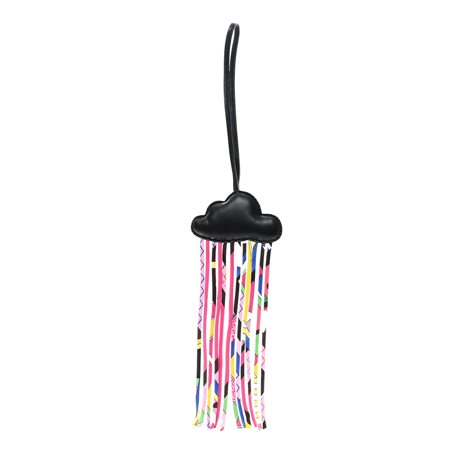 Swift Silk Twill Cord Cloud Bag Charm Black