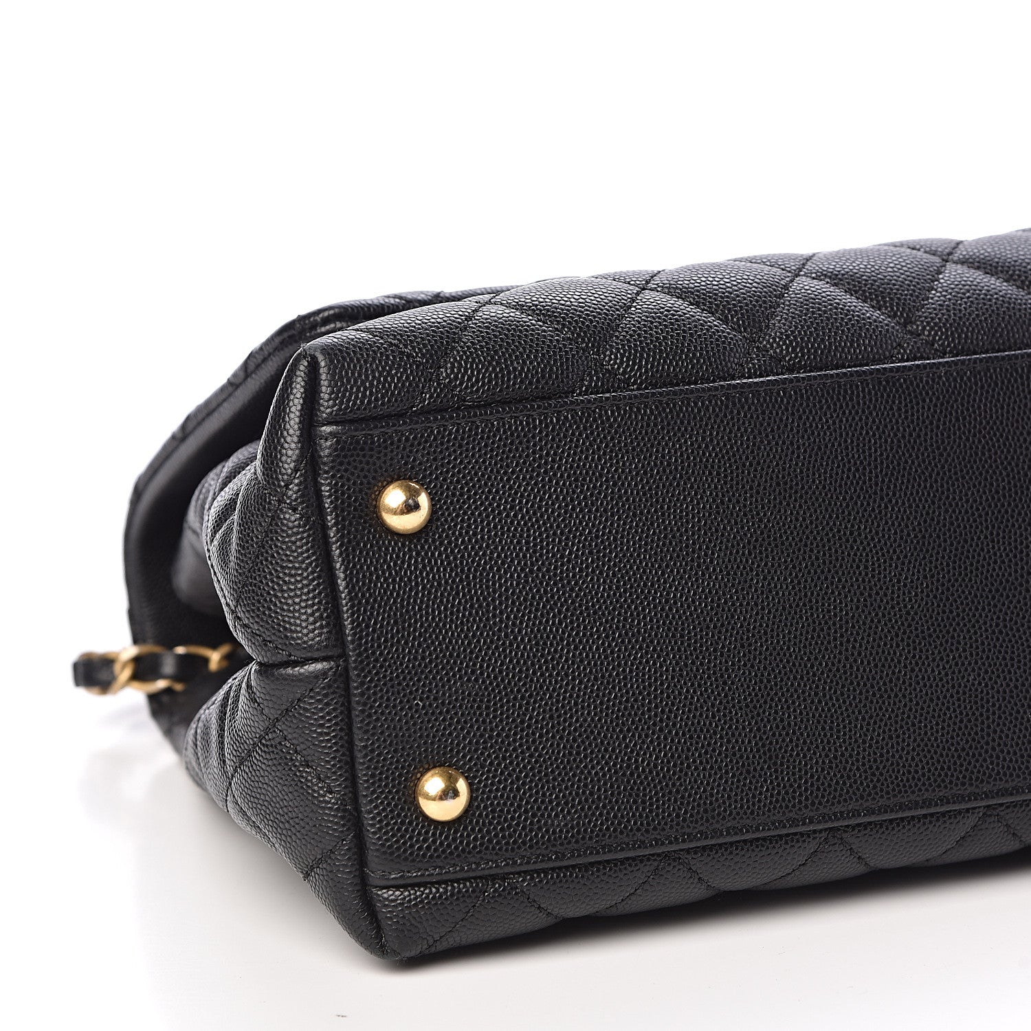 Chanel Caviar Quilted Small Coco Handle Flap Black 6 of 12